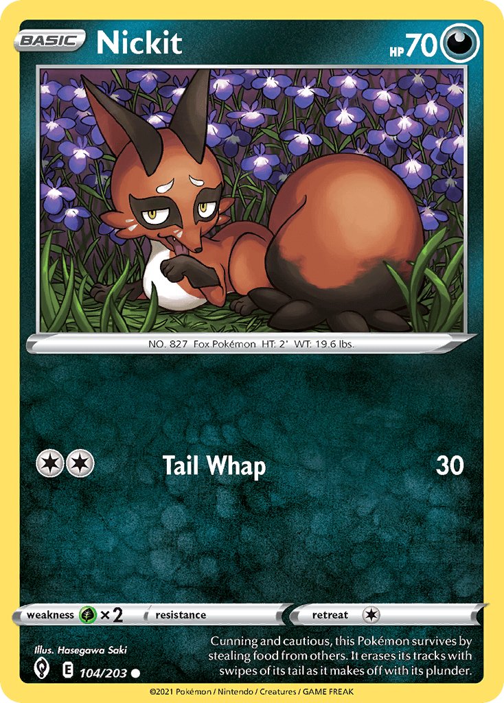 Nickit, kortbilde fra pokemontcg.io