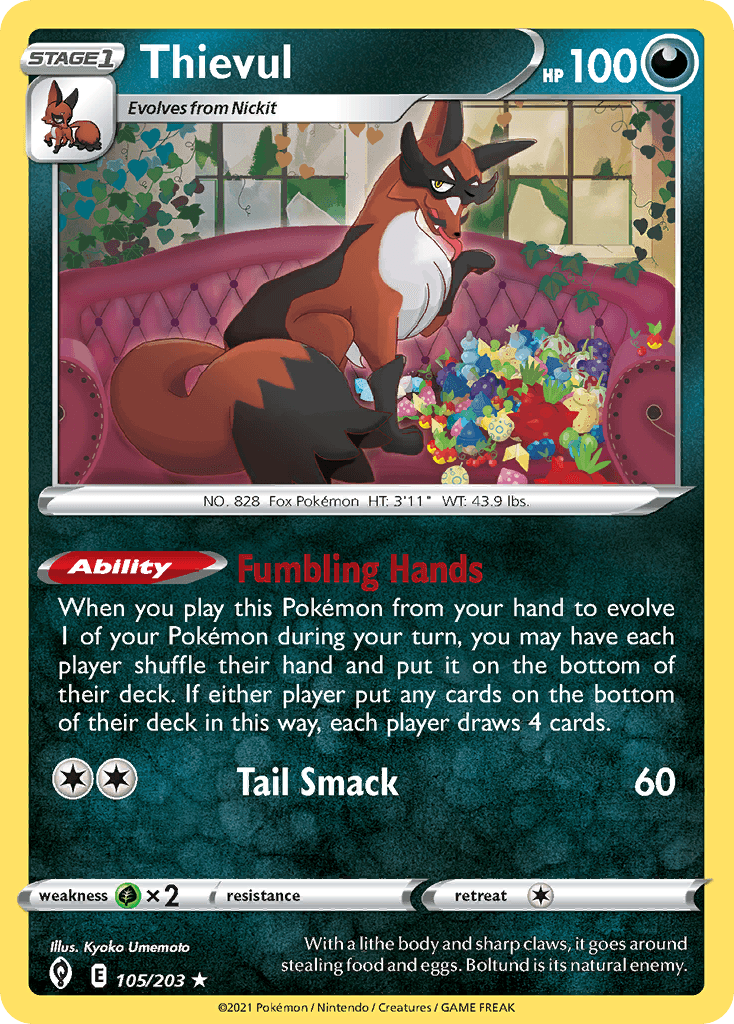 Thievul, kortbilde fra pokemontcg.io