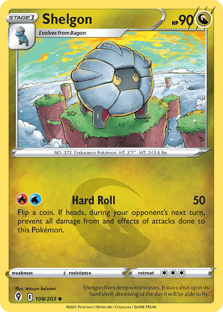 Shelgon, kortbilde fra pokemontcg.io
