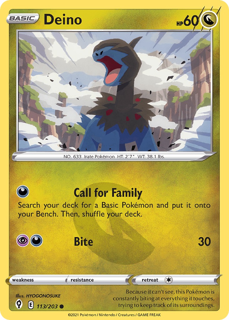Deino, kortbilde fra pokemontcg.io