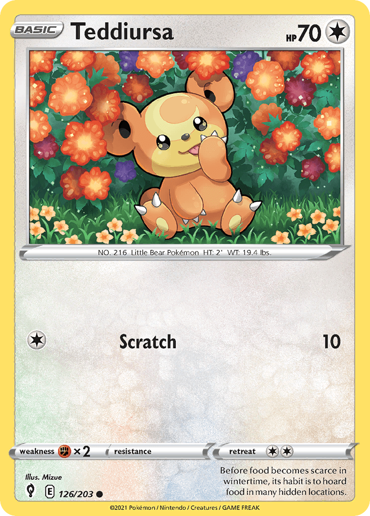 Teddiursa, kortbilde fra pokemontcg.io