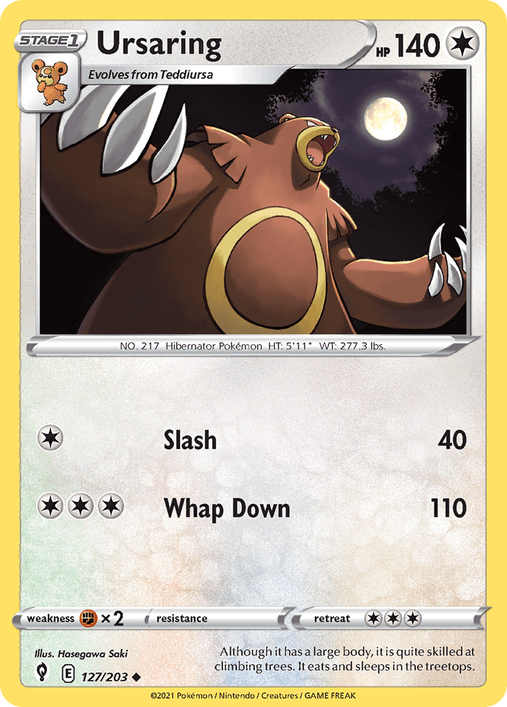 Ursaring, kortbilde fra pokemontcg.io