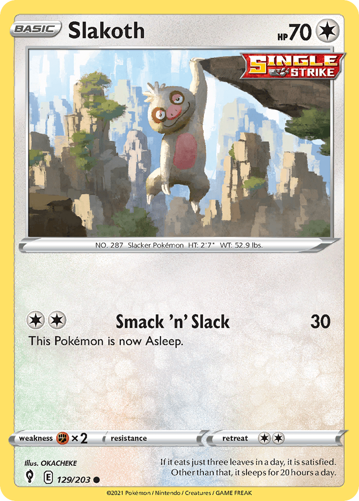 Slakoth, kortbilde fra pokemontcg.io