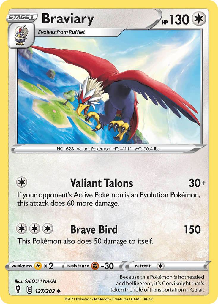 Braviary, kortbilde fra pokemontcg.io