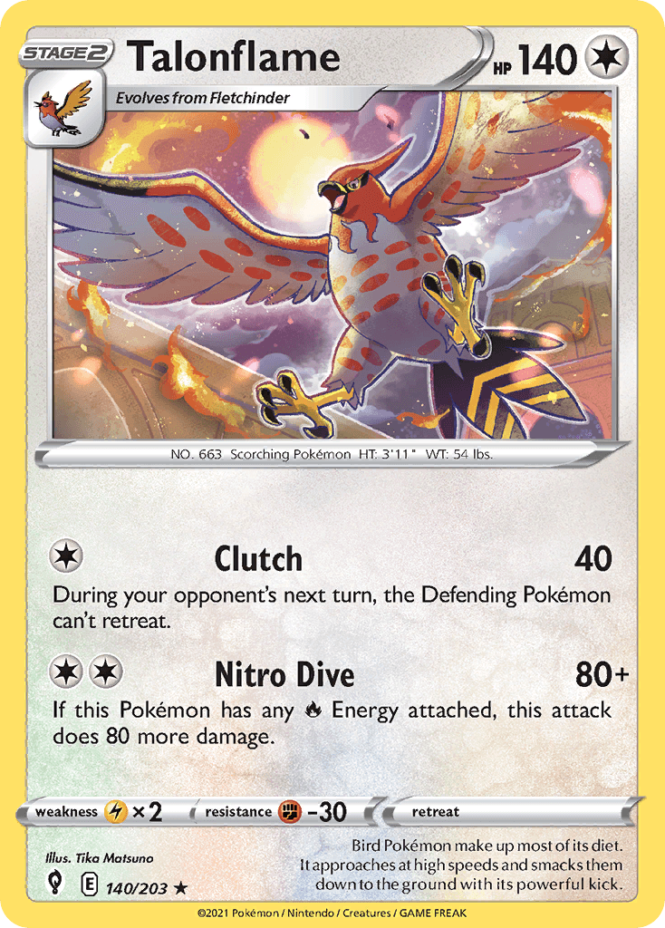 Talonflame, kortbilde fra pokemontcg.io