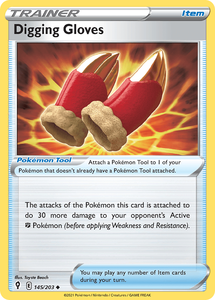Digging Gloves, kortbilde fra pokemontcg.io