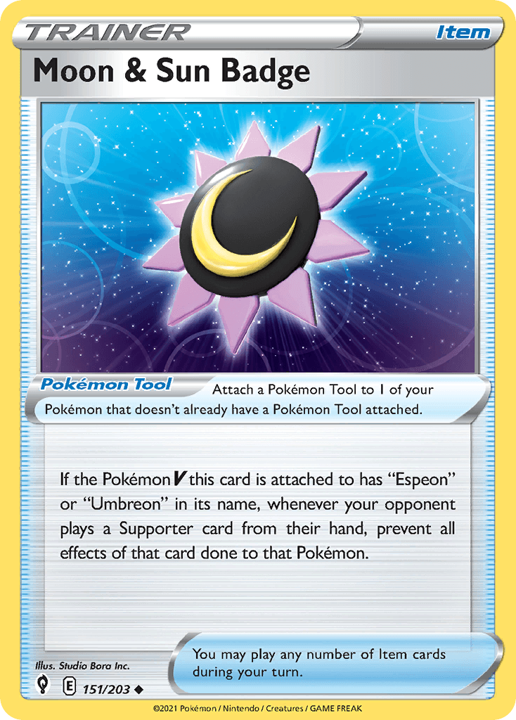 Moon & Sun Badge, kortbilde fra pokemontcg.io