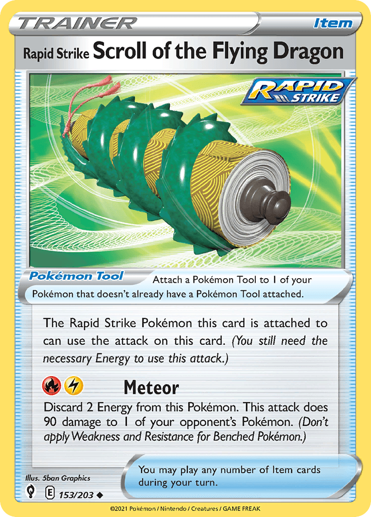 Rapid Strike Scroll of the Flying Dragon, kortbilde fra pokemontcg.io
