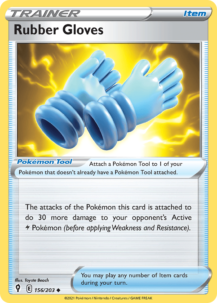 Rubber Gloves, kortbilde fra pokemontcg.io