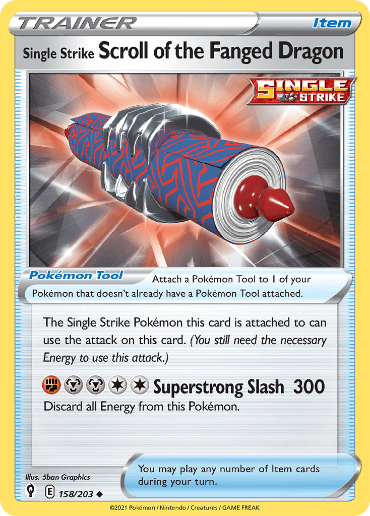 Single Strike Scroll of the Fanged Dragon, kortbilde fra pokemontcg.io
