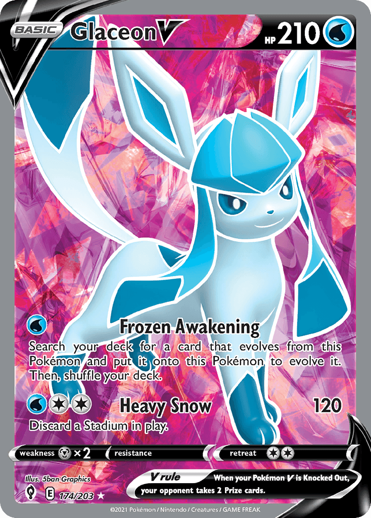 Glaceon V, kortbilde fra pokemontcg.io