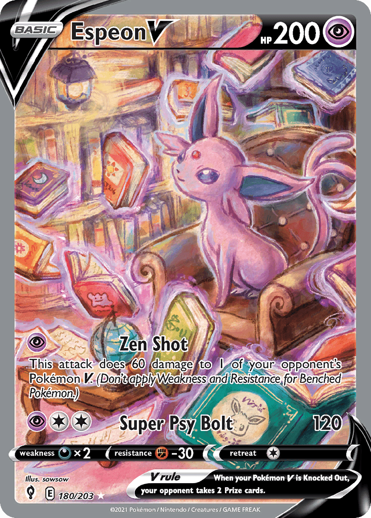 Espeon V, kortbilde fra pokemontcg.io