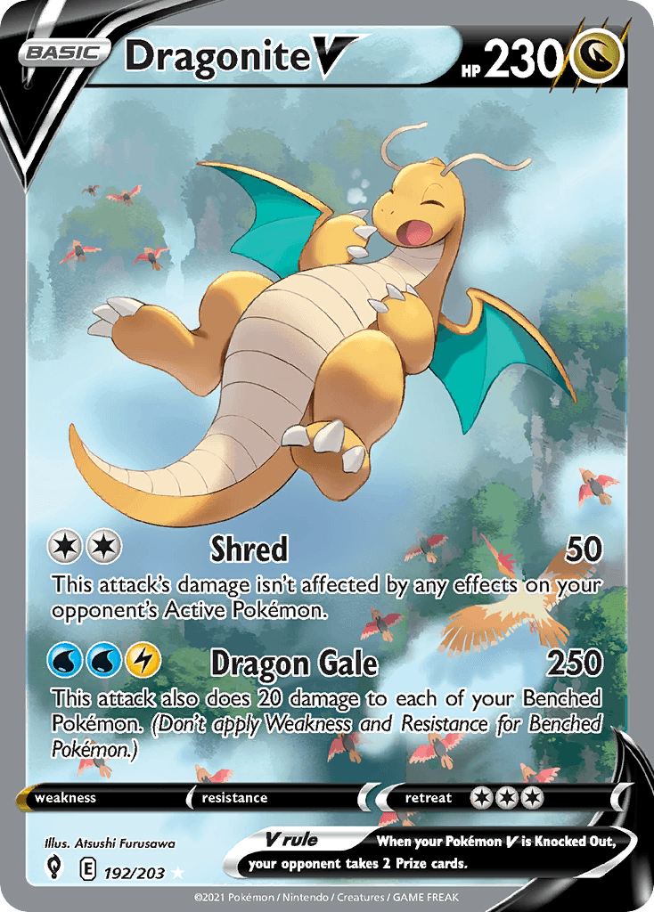 Dragonite V, kortbilde fra pokemontcg.io