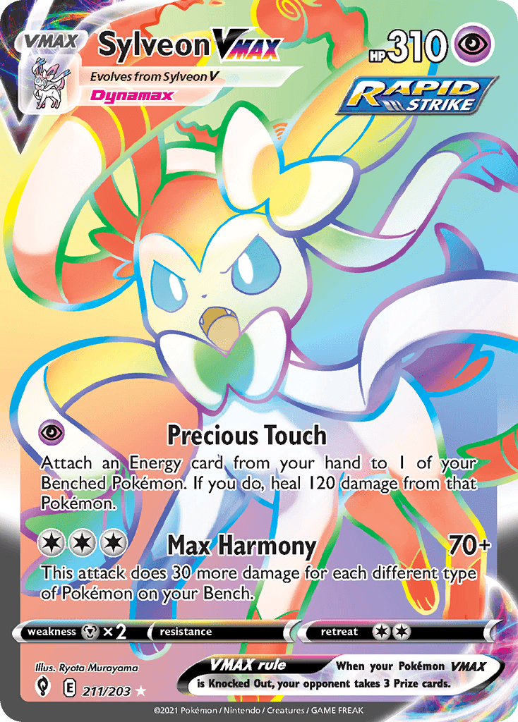 Sylveon VMAX, kortbilde fra pokemontcg.io