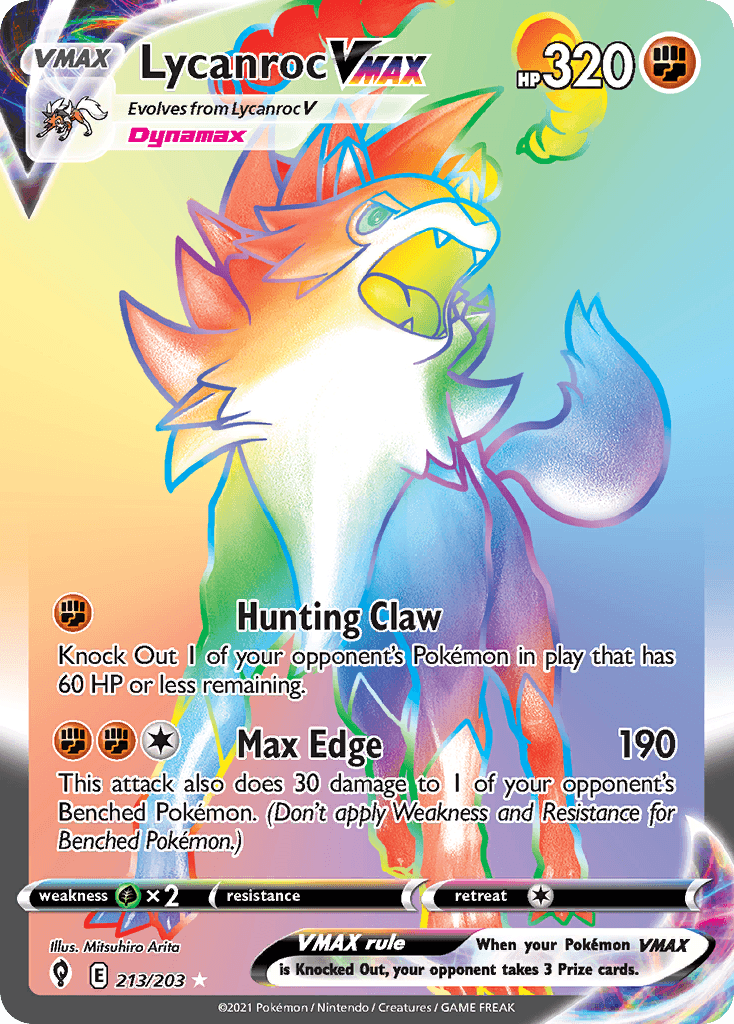 Lycanroc VMAX, kortbilde fra pokemontcg.io