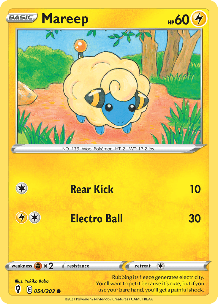 Mareep, kortbilde fra pokemontcg.io