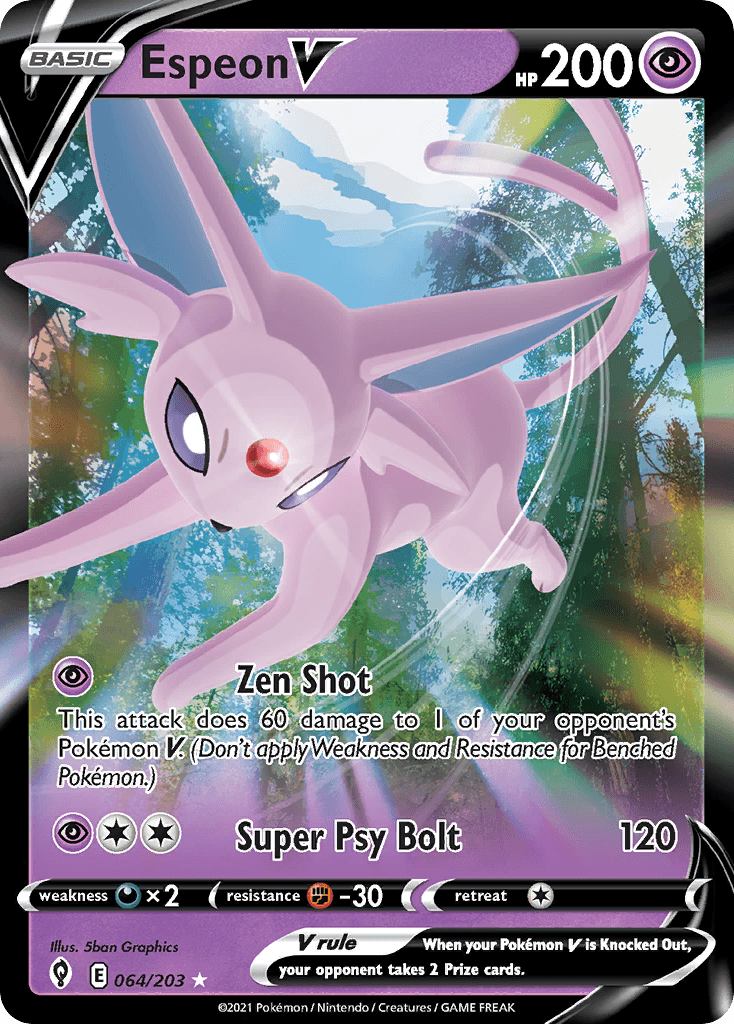 Espeon V, kortbilde fra pokemontcg.io