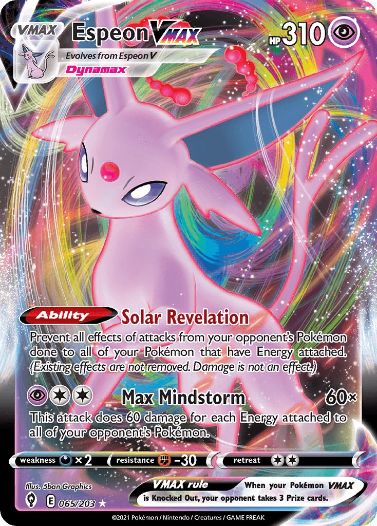 Espeon VMAX, kortbilde fra pokemontcg.io
