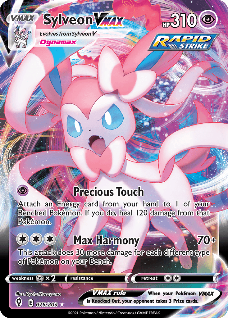 Sylveon VMAX, kortbilde fra pokemontcg.io