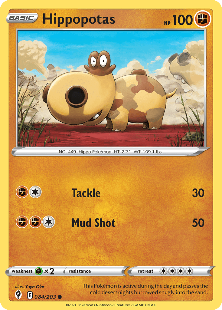 Hippopotas, kortbilde fra pokemontcg.io