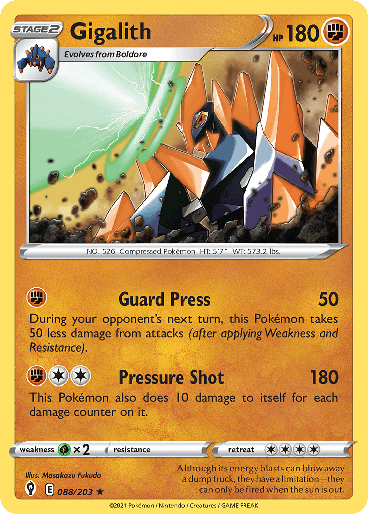 Gigalith, kortbilde fra pokemontcg.io