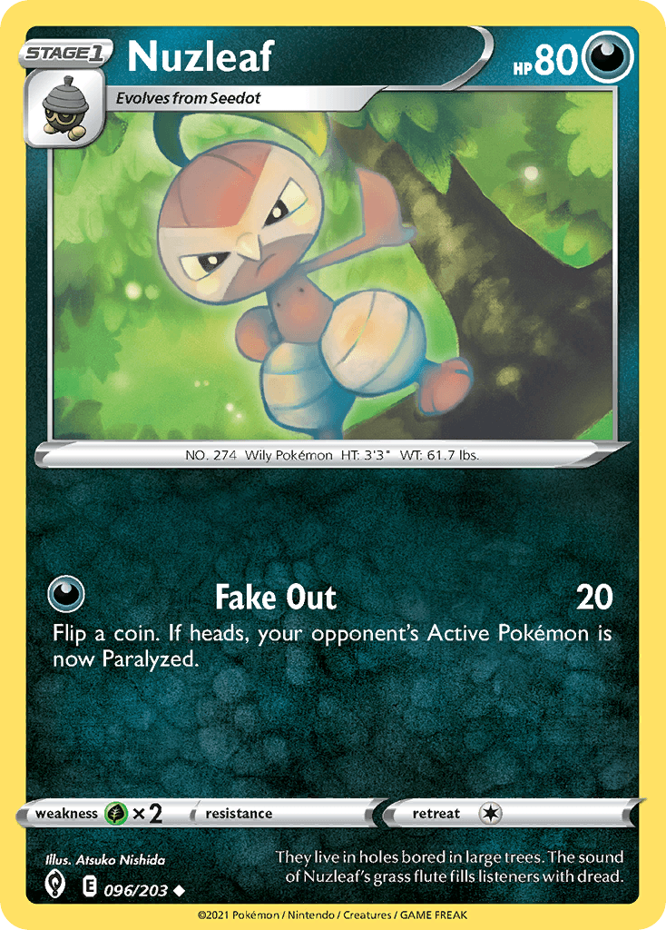 Nuzleaf, kortbilde fra pokemontcg.io