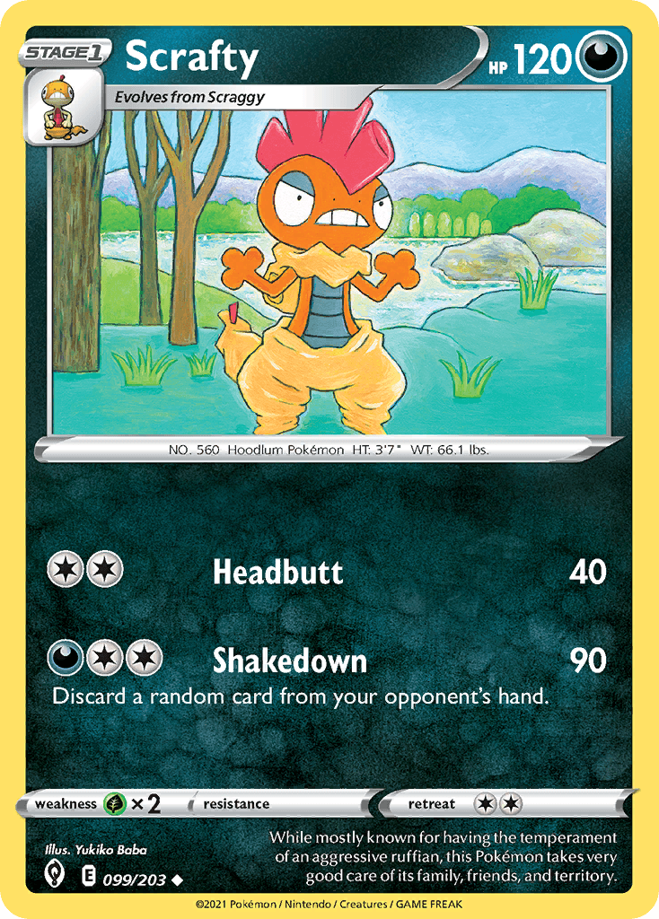 Scrafty, kortbilde fra pokemontcg.io