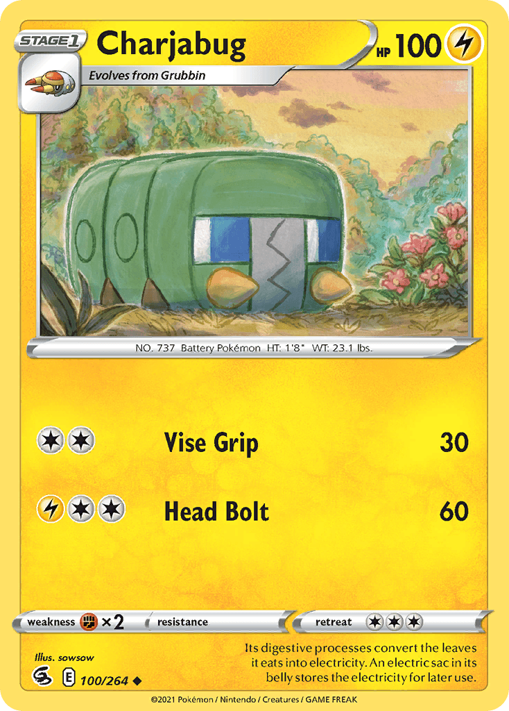 Charjabug, kortbilde fra pokemontcg.io
