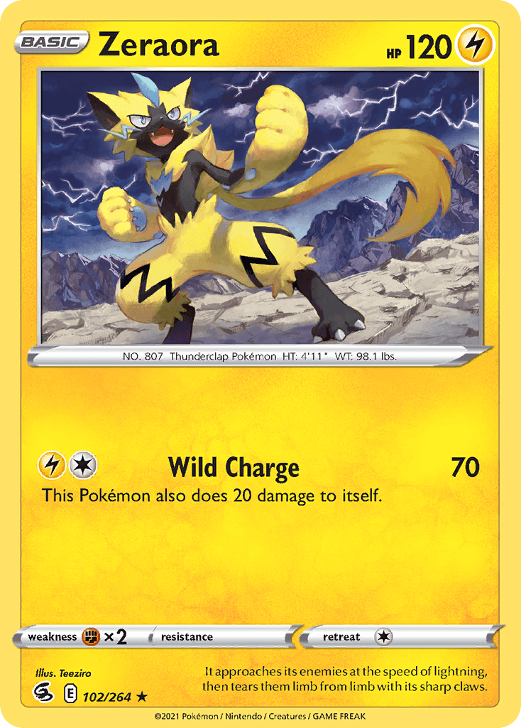Zeraora, kortbilde fra pokemontcg.io