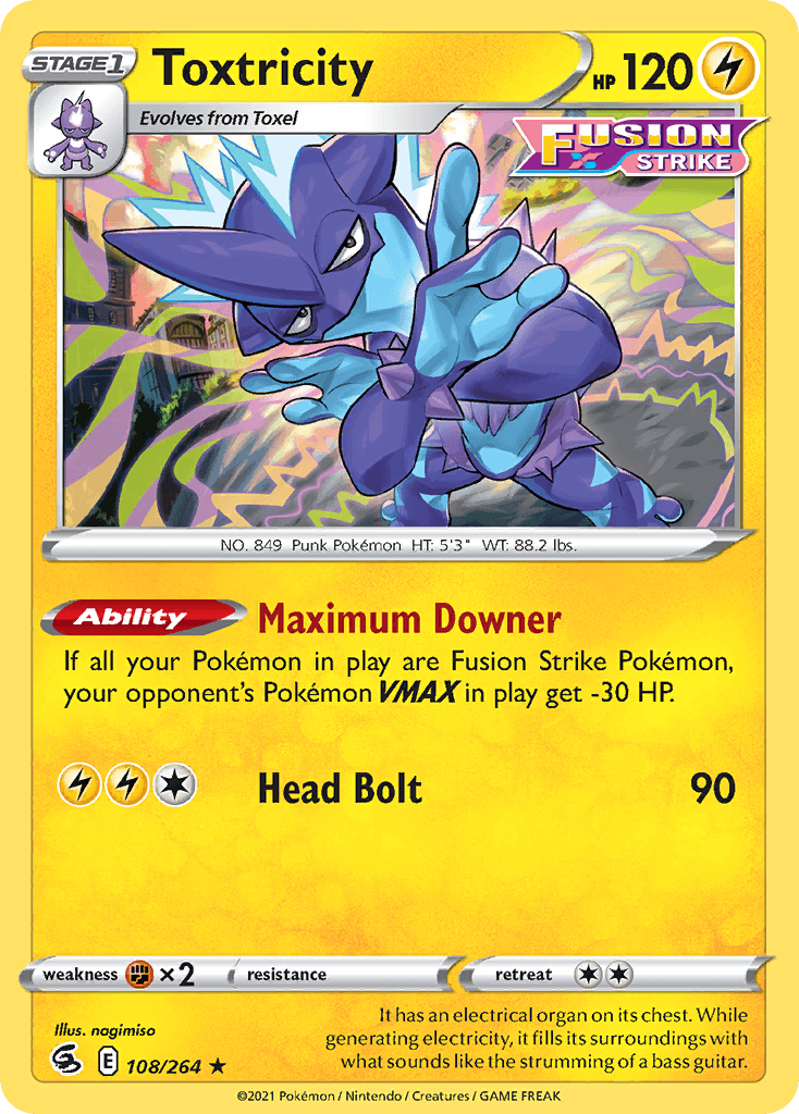 Toxtricity, kortbilde fra pokemontcg.io
