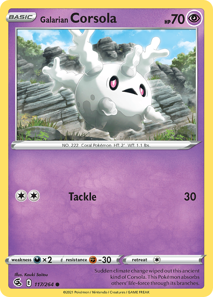 Galarian Corsola, kortbilde fra pokemontcg.io