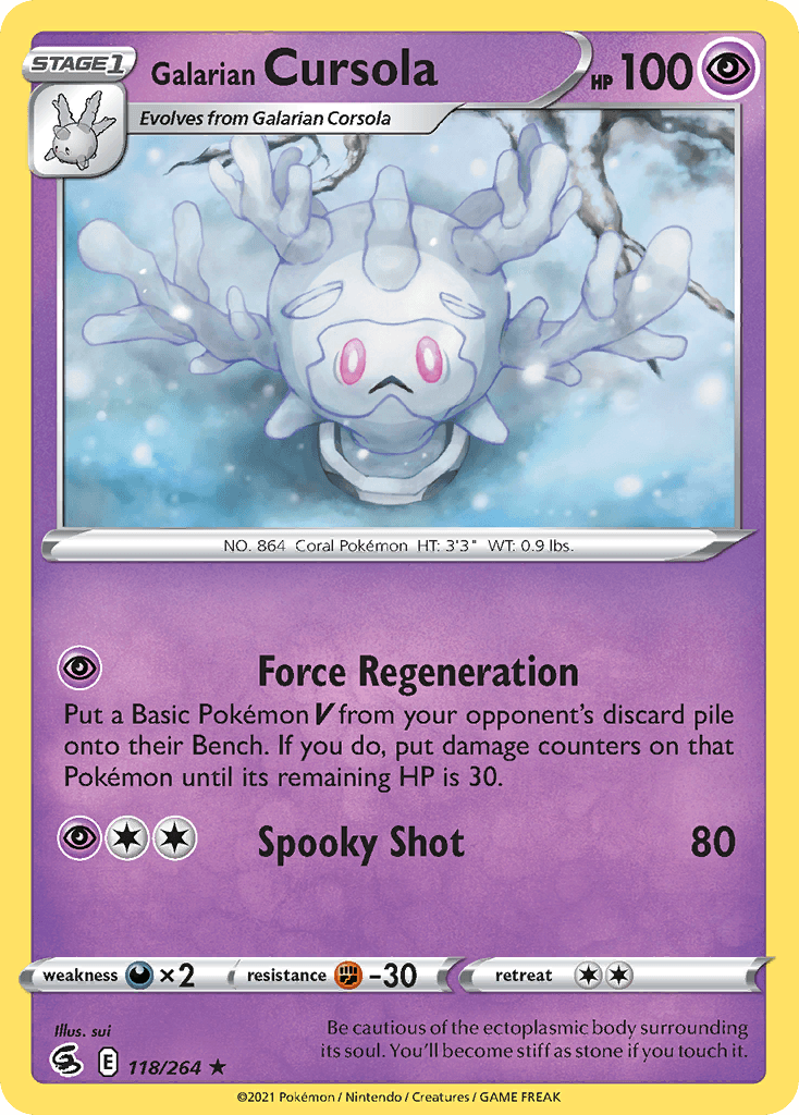 Galarian Cursola, kortbilde fra pokemontcg.io