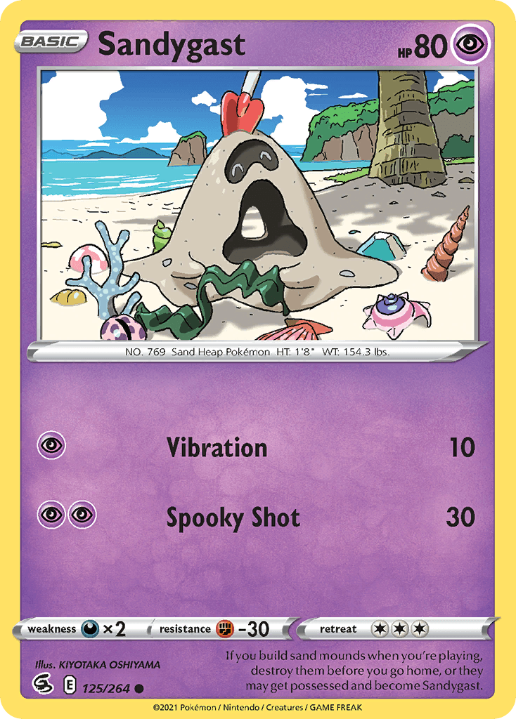 Sandygast, kortbilde fra pokemontcg.io