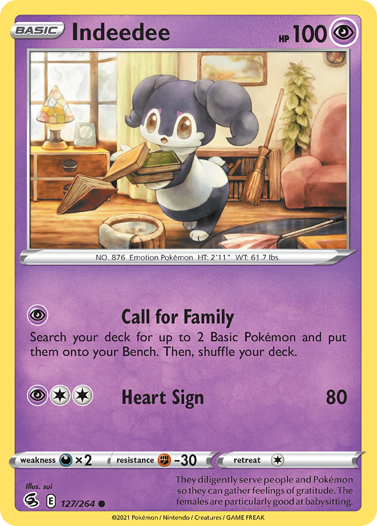 Indeedee, kortbilde fra pokemontcg.io