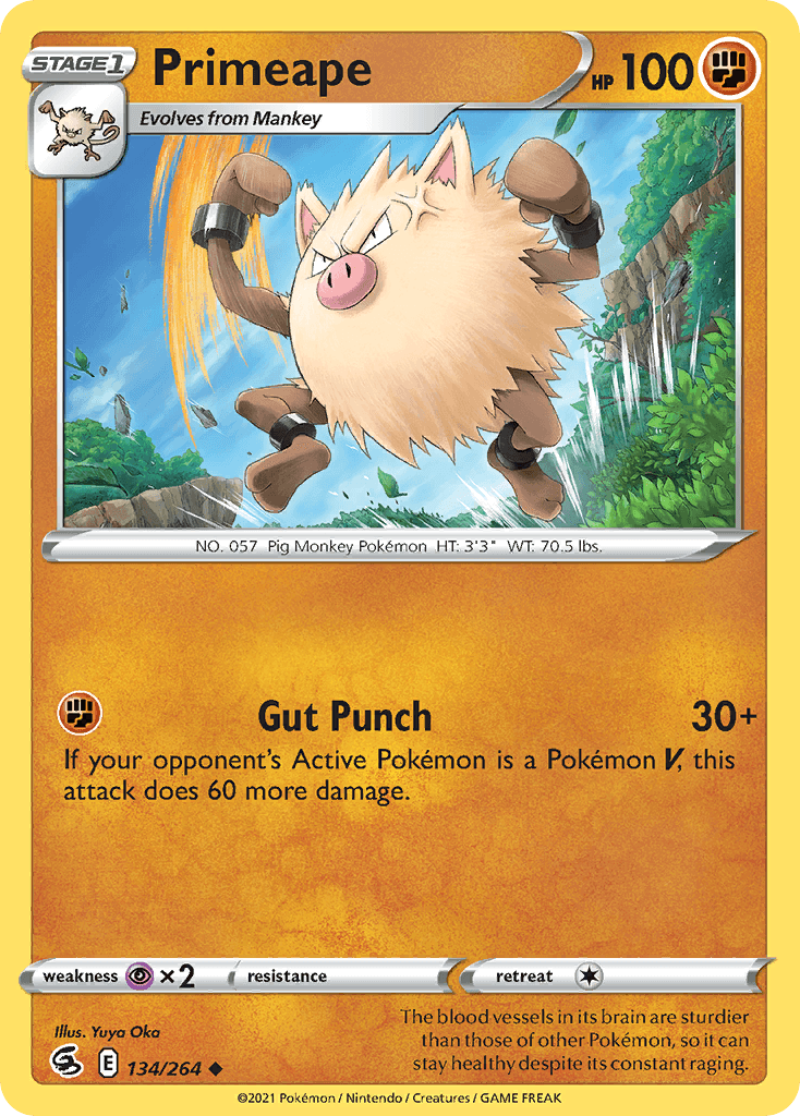 Primeape, kortbilde fra pokemontcg.io