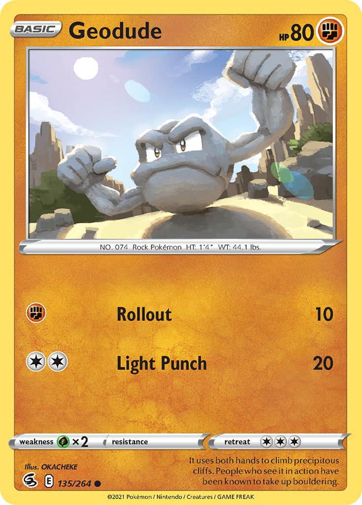 Geodude, kortbilde fra pokemontcg.io