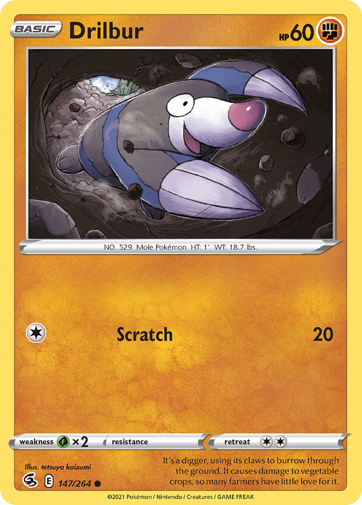 Drilbur, kortbilde fra pokemontcg.io