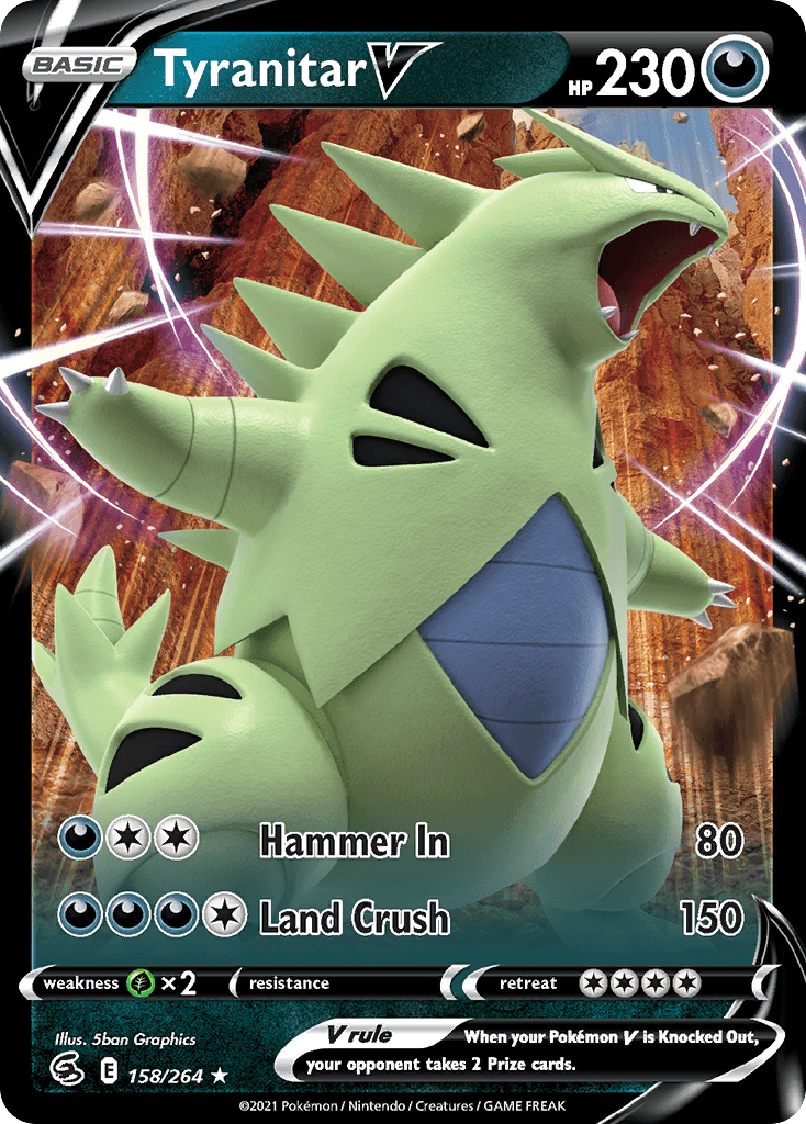 Tyranitar V, kortbilde fra pokemontcg.io