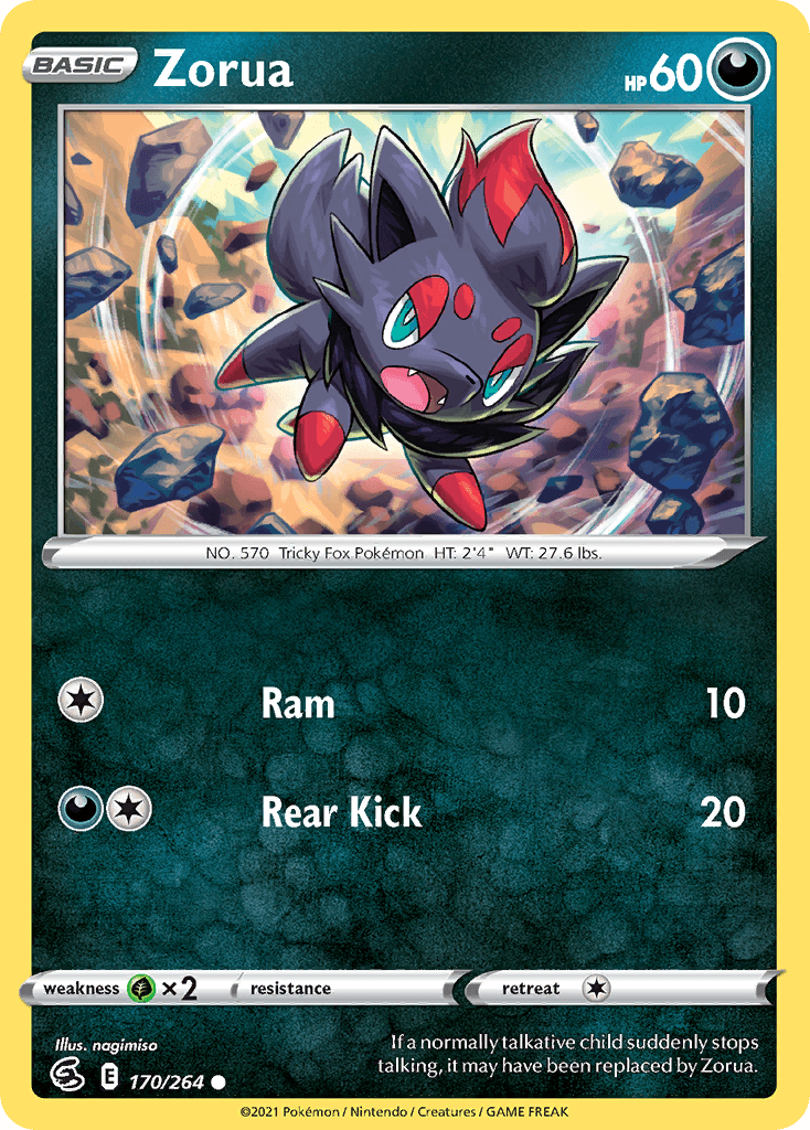 Zorua, kortbilde fra pokemontcg.io