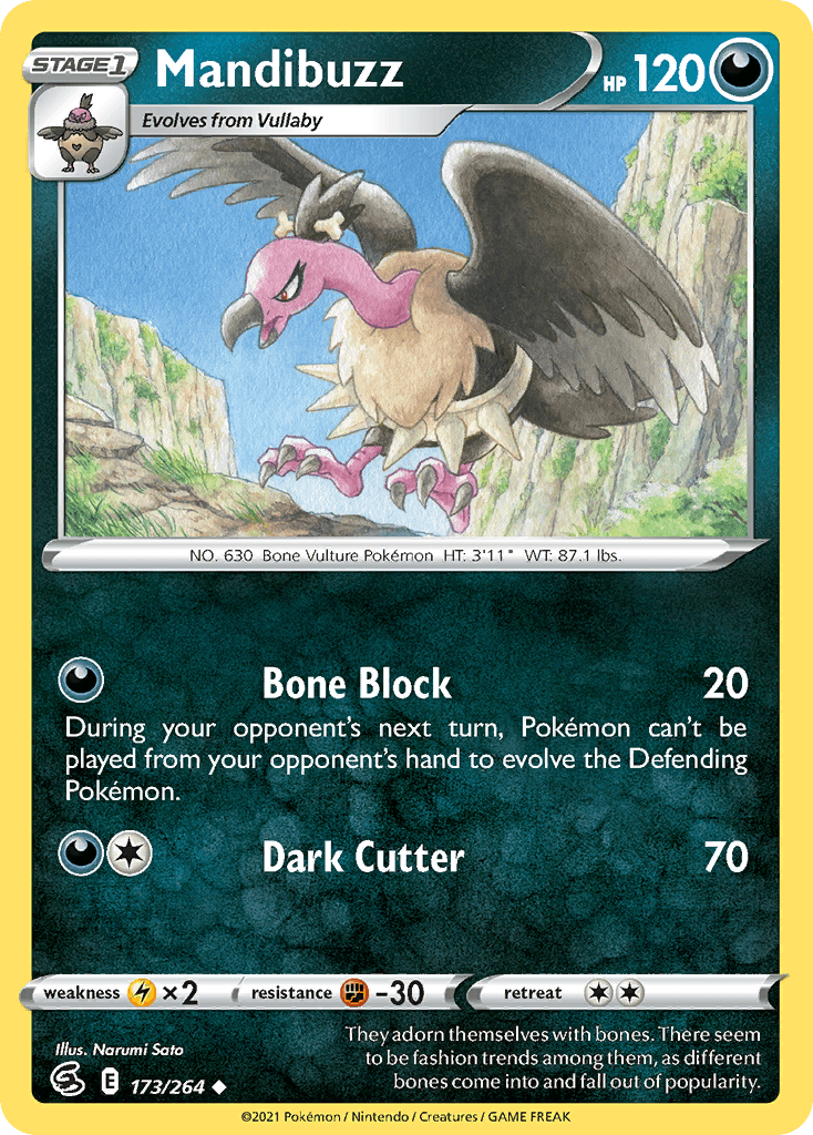 Mandibuzz, kortbilde fra pokemontcg.io