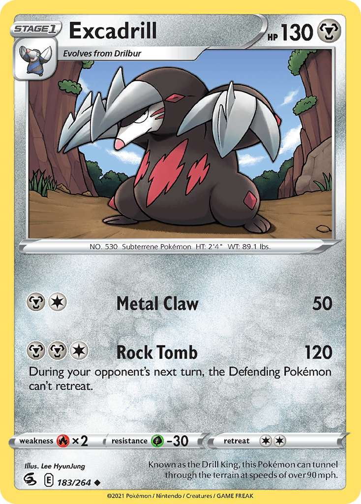 Excadrill, kortbilde fra pokemontcg.io
