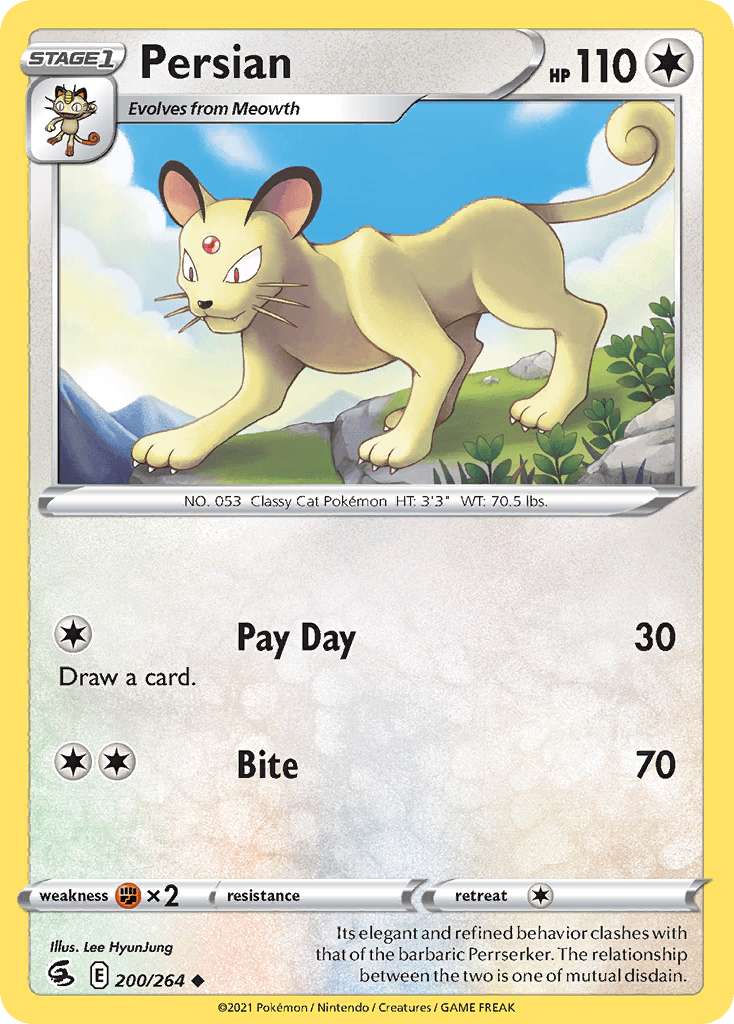 Persian, kortbilde fra pokemontcg.io