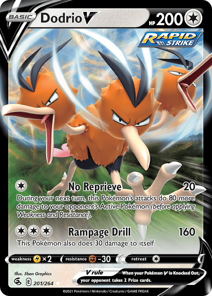 Dodrio V, kortbilde fra pokemontcg.io