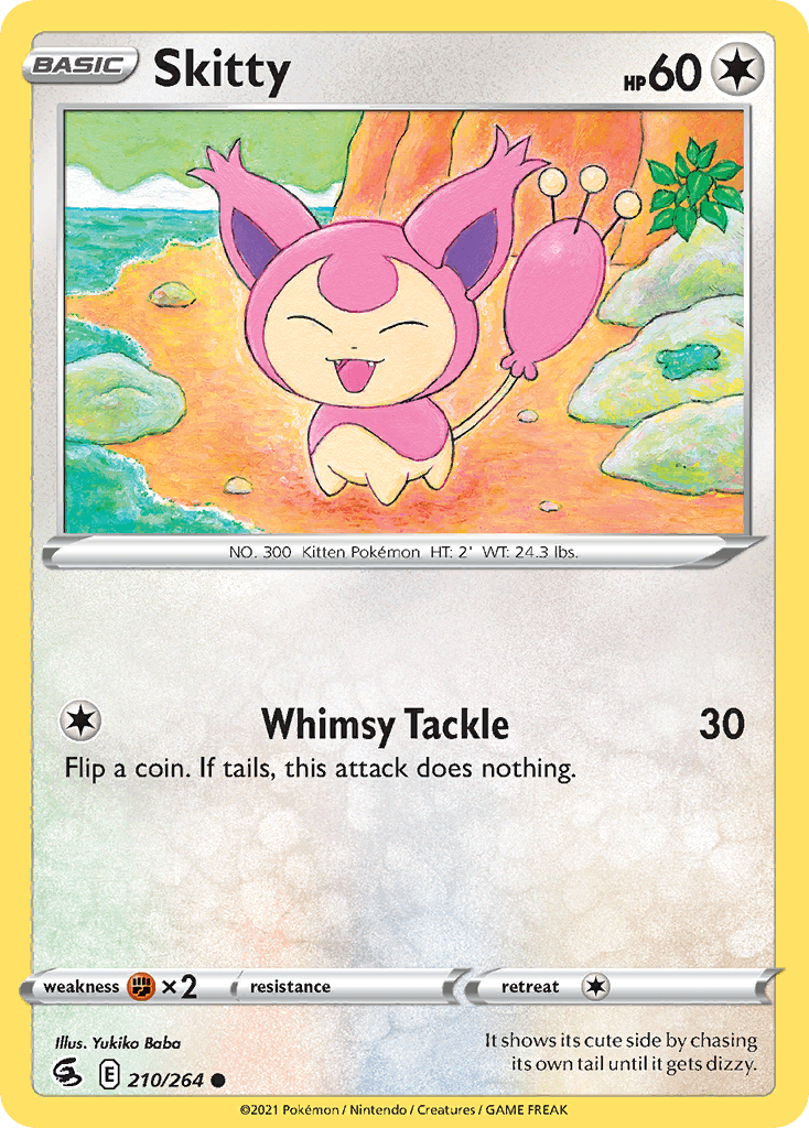 Skitty, kortbilde fra pokemontcg.io