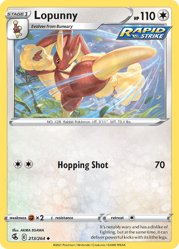 Lopunny, kortbilde fra pokemontcg.io