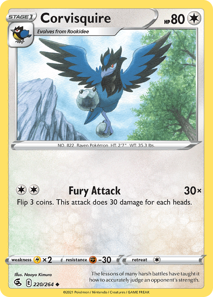 Corvisquire, kortbilde fra pokemontcg.io