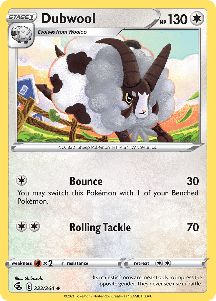 Dubwool, kortbilde fra pokemontcg.io