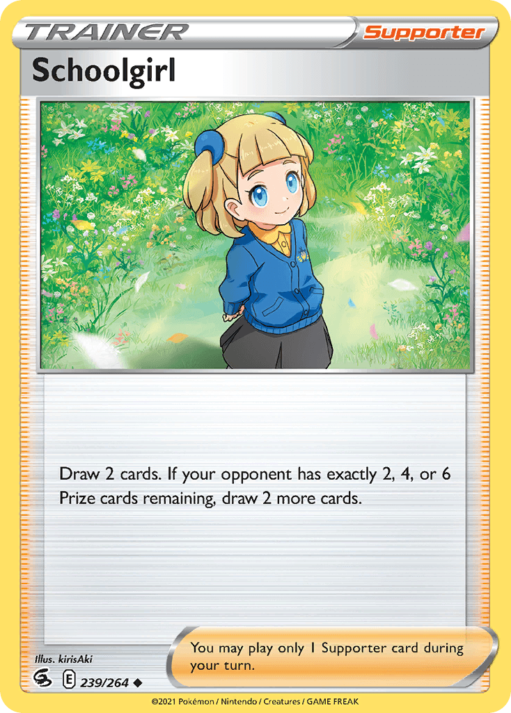 Schoolgirl, kortbilde fra pokemontcg.io