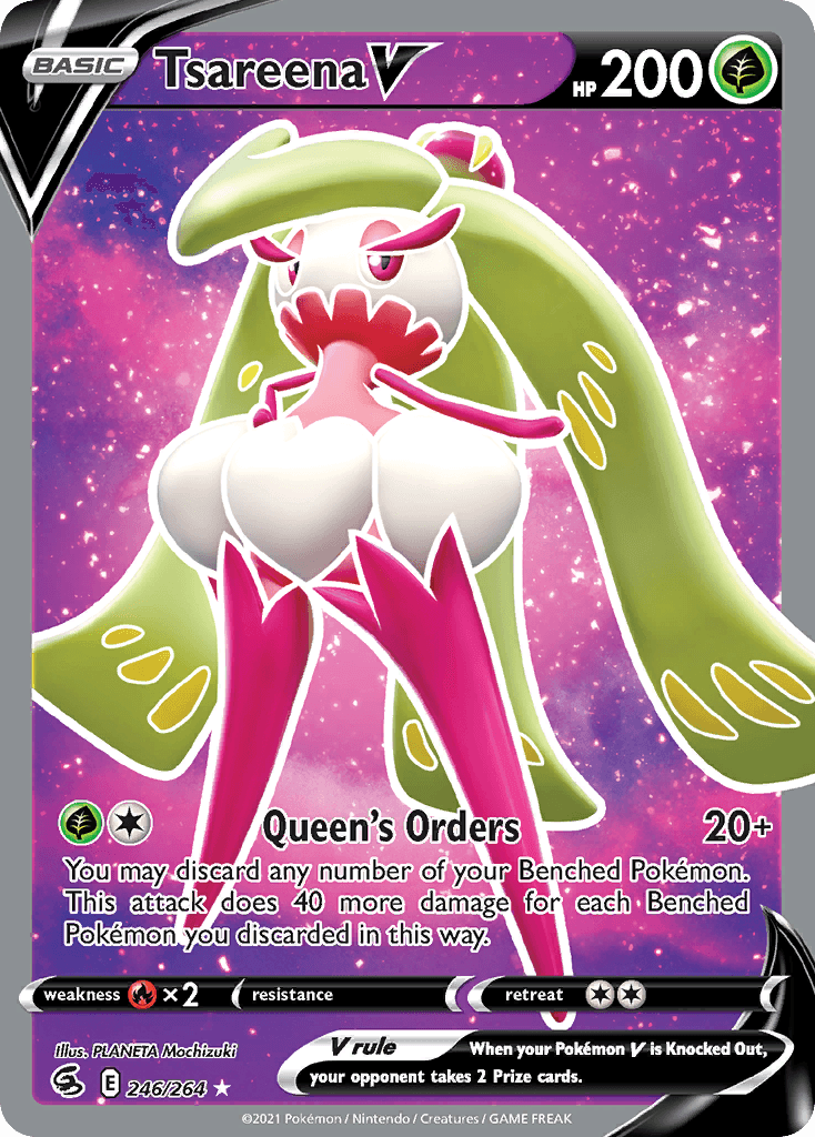 Tsareena V, kortbilde fra pokemontcg.io
