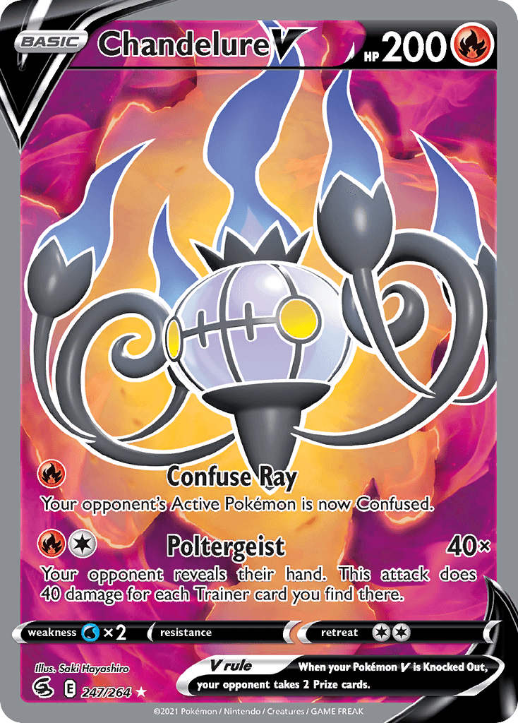 Chandelure V, kortbilde fra pokemontcg.io